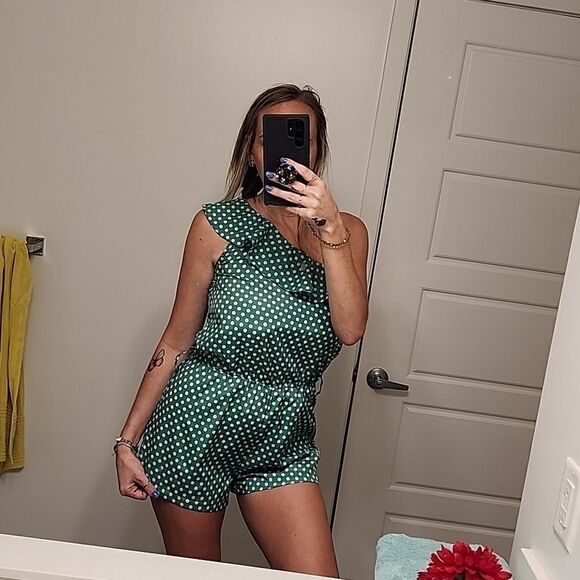 One Shoulder Romper - Picture 1 of 4